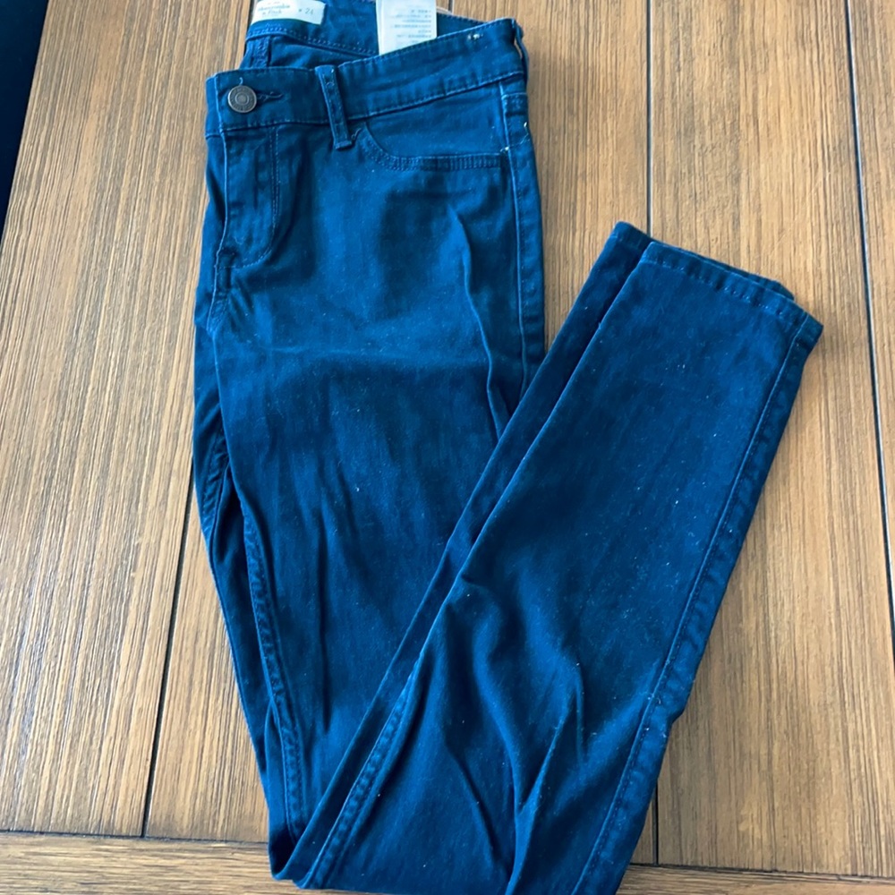 Dark blue khakis from A&F